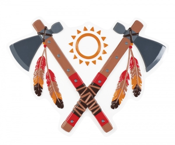 Party-Extra Wanddeko Tomahawk - Indianer Deko