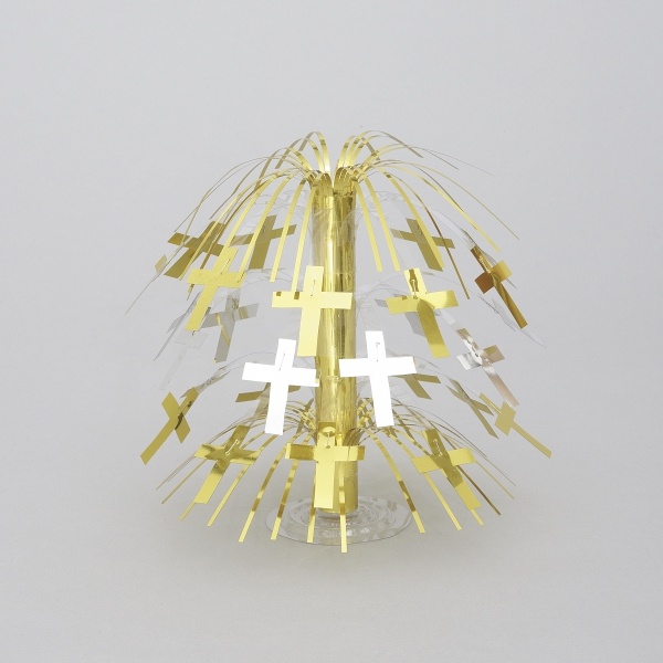 Mini-Tischkaskade Christliches Kreuz, 24 cm