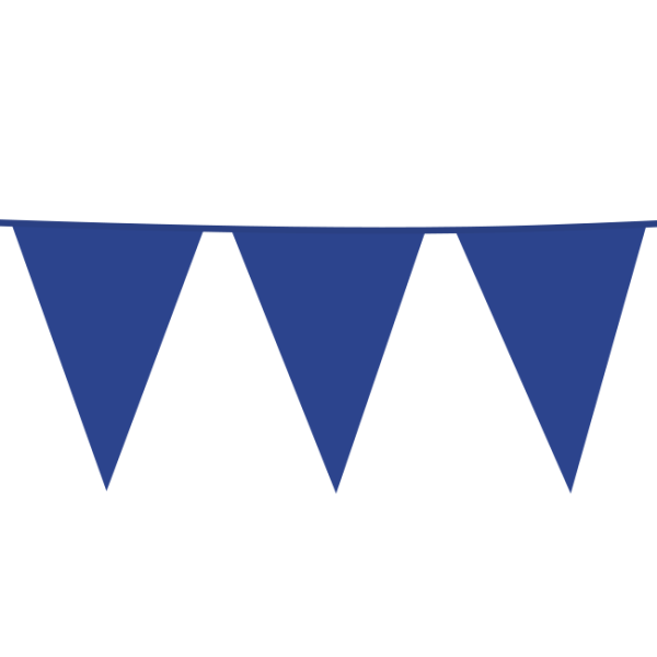 Party-Extra XL-Wimpelkette, blau, 10 Meter