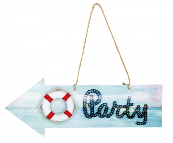 Dekoschild Maritime Party - Seefahrt Deko