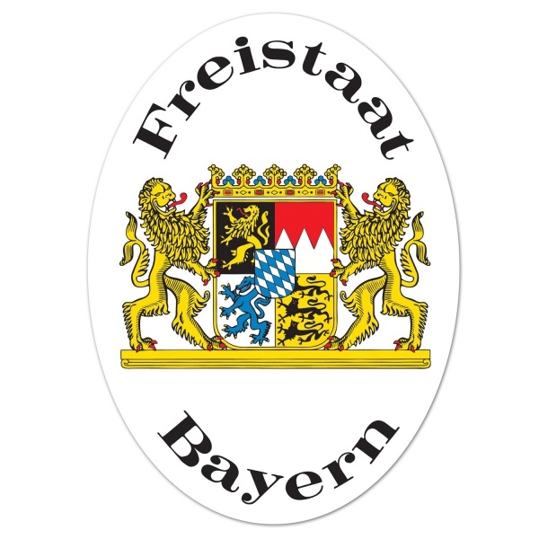 Party-Extra Cutout Schild Freistaat Bayern