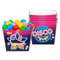 Pappschüssel Disco Fever, 6er Pack