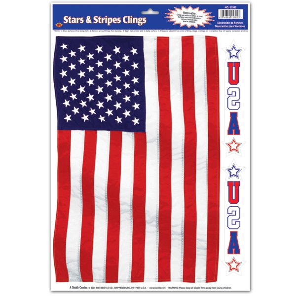 Fenster-Folie Star Spangled Banner - USA Deko