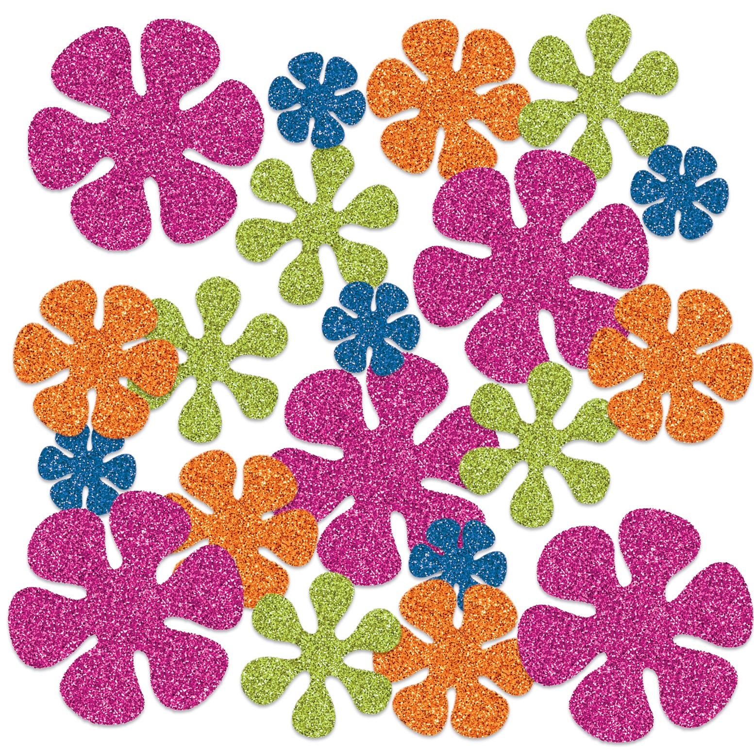 XL Glitzer-Tischkonfetti Flower Power ➤ Party Extra