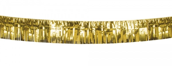 XL-Metallic Fransenbanner gold, 6 Meter