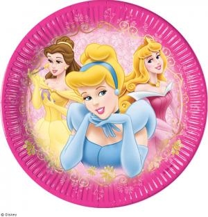 Pappteller Schöne Prinzessin - Mädchenparty Tischdeko