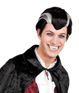 Perücke Vampir Graf - Vampirdeko