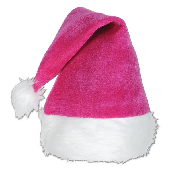 Pinke Weihnachtsmann-Mütze