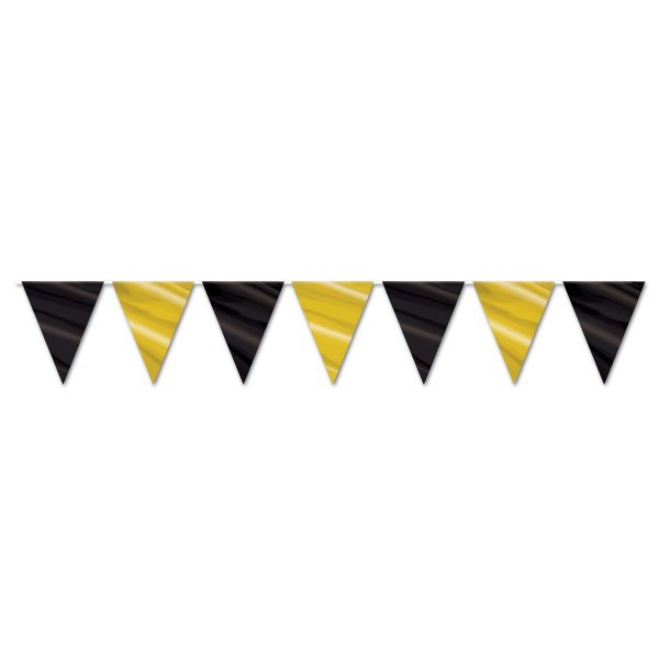 Wimpelkette Golden Starlight - Glamour Deko