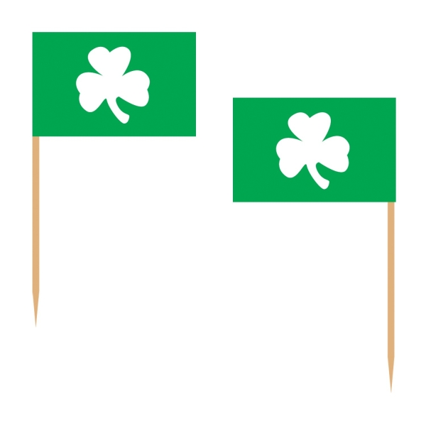 Flaggenpicker Shamrock - Irland Party Deko