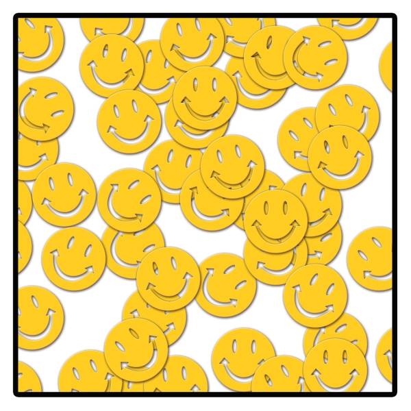 Party-Extra Tischkonfetti Smiley,