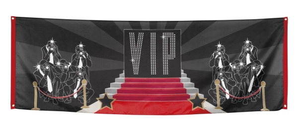 Mega-Partybanner VIP, 74 x 220 cm