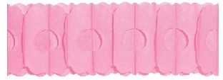 Papier-Girlande rosa - Party Deko