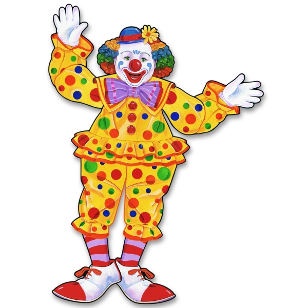 Party-Extra Cutout Figur Clown - Faschings Deko