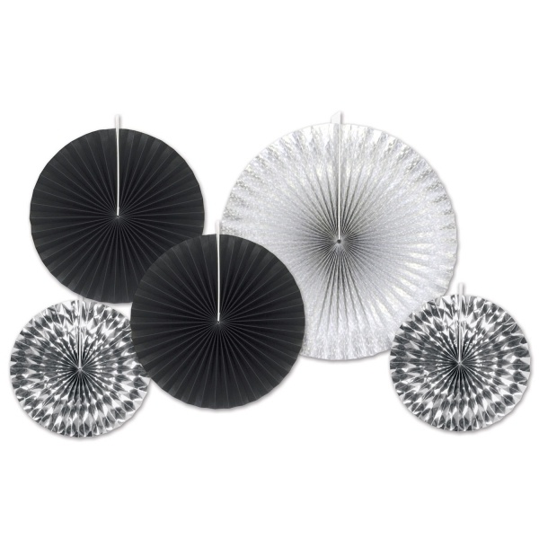 Dekofächer Set Silver Starlight, 5-teilig