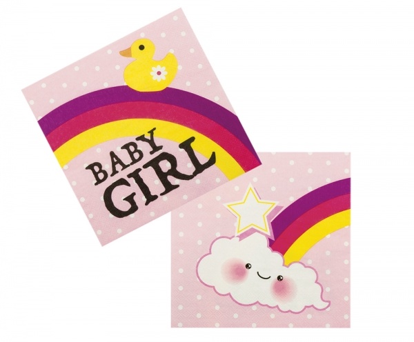 Servietten Baby Girl, 12er Pack