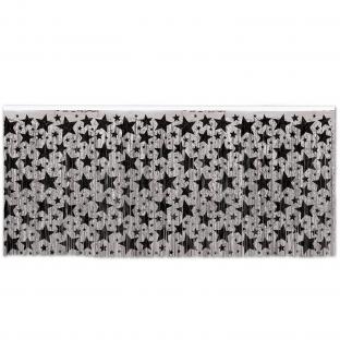 Tischvorhang Silver Starlight, 4,26 m lang, 75cm hoch