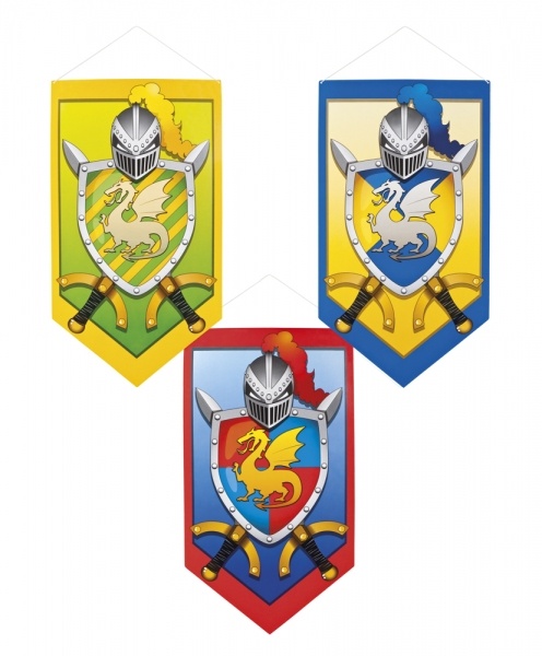 Drachenritter Deko Set, 3-teilig