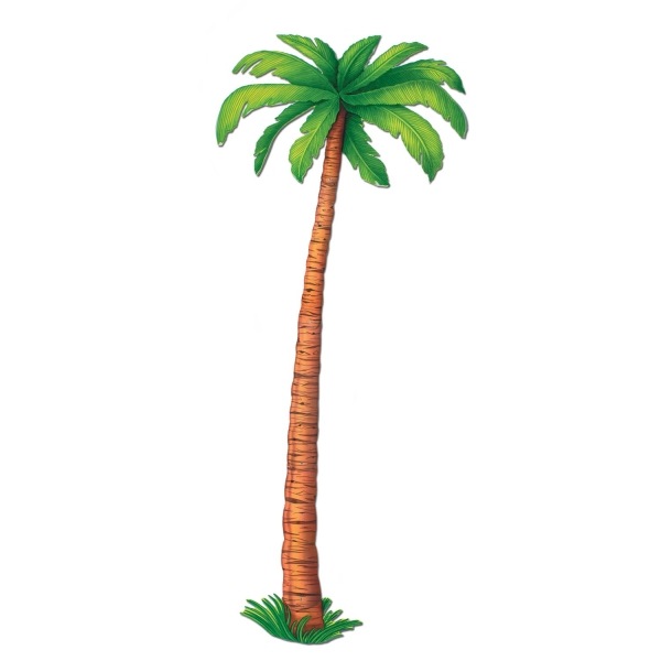 Party-Extra Riesen Cutout Palme, - Beachparty Deko