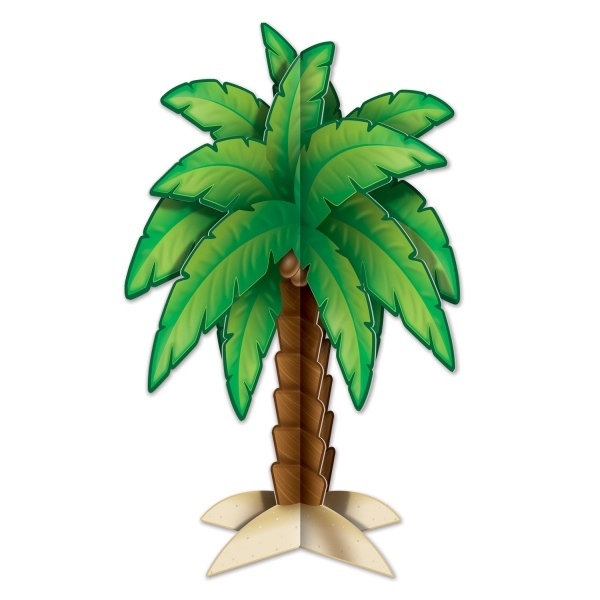 Party-Extra Tischdeko Palme, 29 cm - Hawaii Beachparty Deko