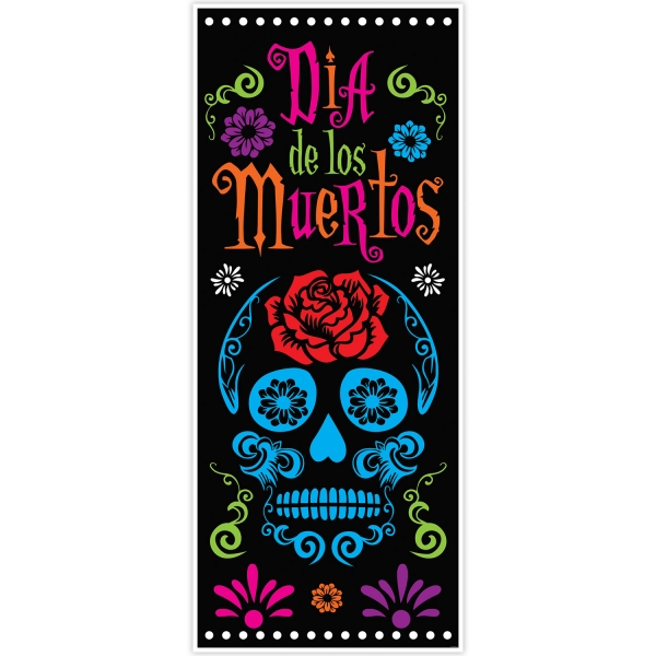 Tür-Dekofolie Dia de los Muertos - Halloween Mexikoparty