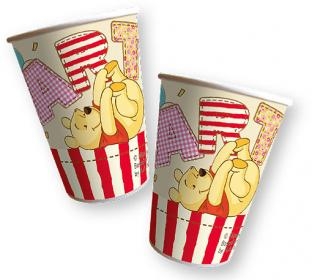 Pappbecher Winnie Puuh, 8er Pack