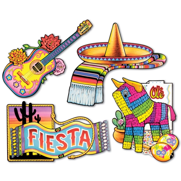 Cutout Set Fiesta, 4er Pack