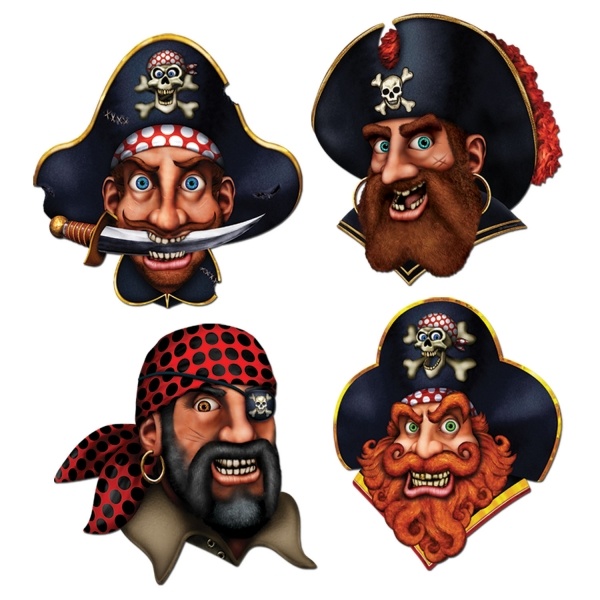 Cutout Set Piratencrew - Piraten Deko