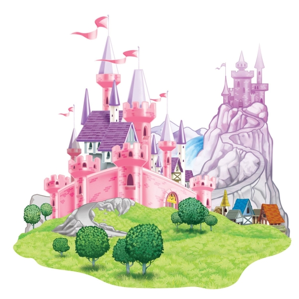 Dekofolie Traumschloss - Prinzessinnen Deko