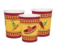 Pappbecher Fiesta Mexicana, 10er Pack