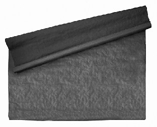 Schwarze Tischtuchrolle, 10 Meter