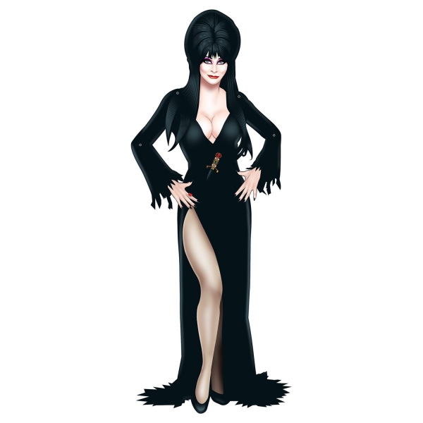 Cutout Elvira - Herrscherin der Dunkelheit - Halloween Deko