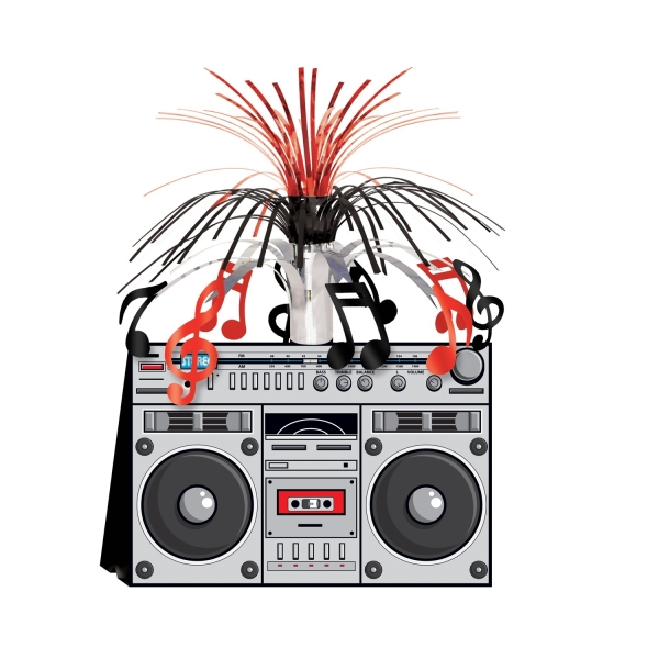 Tischdeko Ghettoblaster - 80er + 90er Jajre Mottoparty Tischdeko