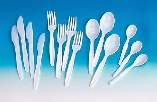 100er Pack Einweg-Plastikgeschirr - Einweg-Gabeln