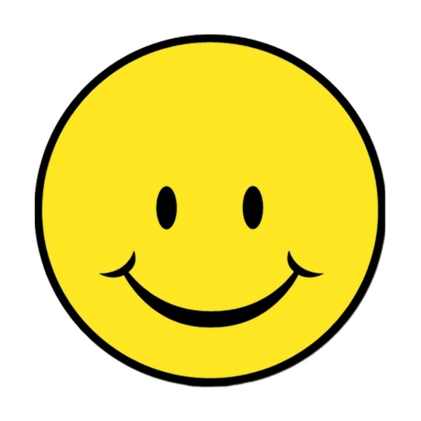 Cut-out-Schild Smiley, 30 cm groß