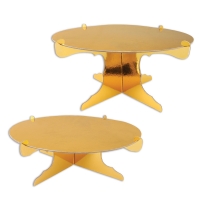 2 Kuchenständer Gold, 32cm