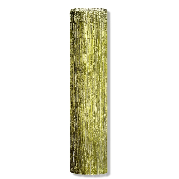 Riesen Lametta Dekosäule - Goldene Deko