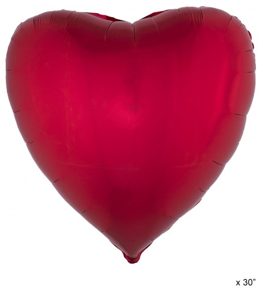 Folienballon Herz, rot - Romantische Deko