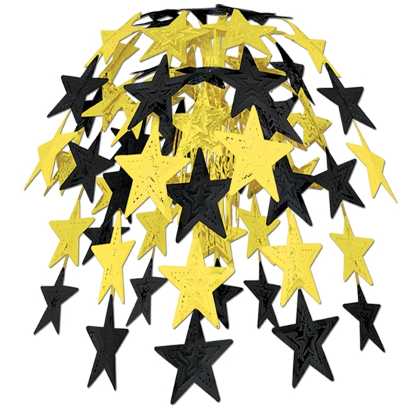 Party-Extra Große Hängekaskade Golden Starlight, 60 cm