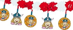 Girlande Wickie - Kinderparty Deko
