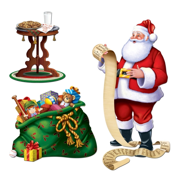 Dekofolien Santas Geschenkesack - Weihnachtsdeko