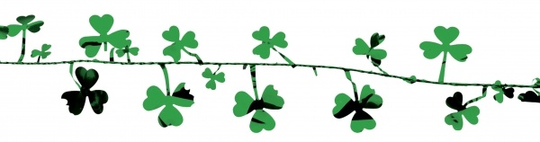 Party-Extra Drahtgirlande Shamrock, 270 cm