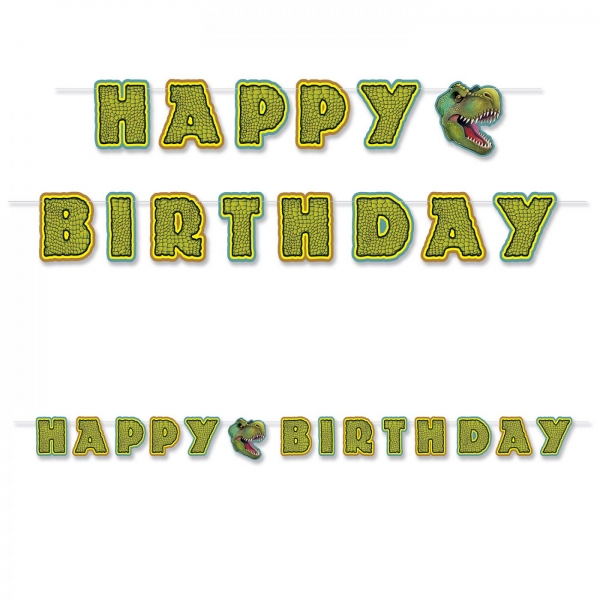 Happy Birthday Dinosaurier Girlande