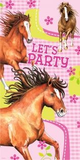 Party-Extra Tür-Dekofolie Pferde Party