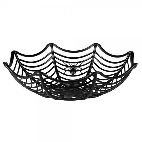 Obstkorb Halloween Spinnennetz 27cm