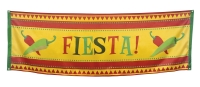 Riesen Stoff-Banner Mexikanische Fiesta, 220x74cm groß