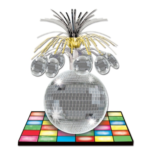 Tischdeko Discokugel - Discoparty Deko