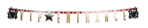 Party-Extra Buchstabengirlande VIP Entrance - Hollywood Deko