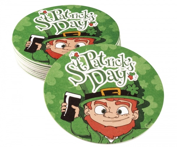 Party-Extra Bierdeckel St. Patrick*s Day, 10er Pack