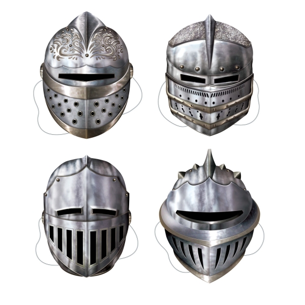 Papiermasken Stolzer Ritter - Mittelalter Deko